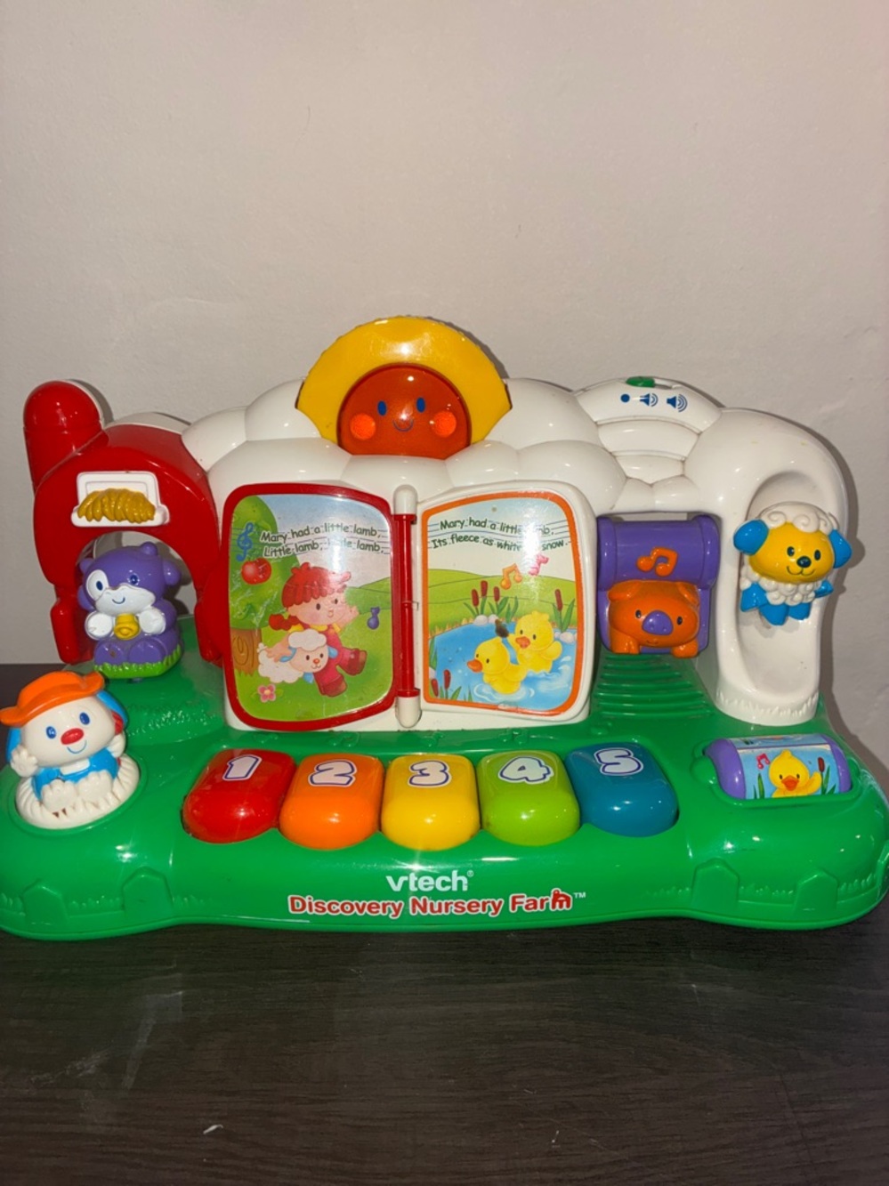 VINTAGE VTECH OLD MACDONALD HAD A FARM ANIMALS MUSICAL PHONICS MOTOR SKILLS